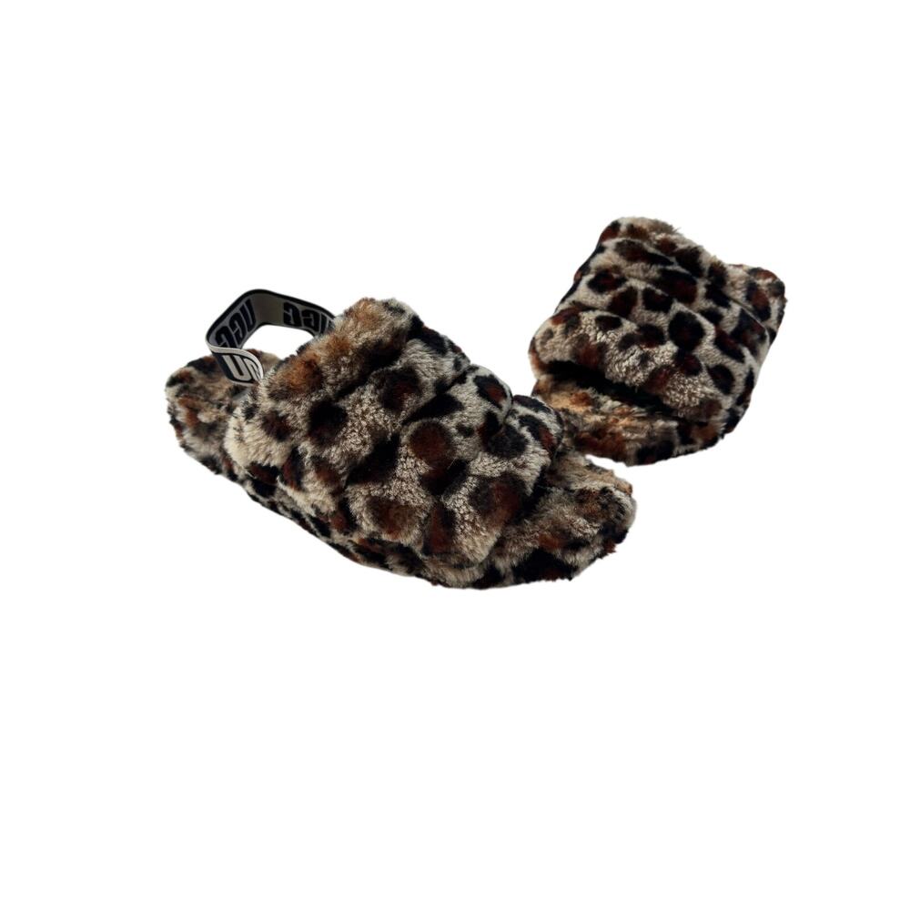 Ugg Fluff Yeah Leopard Slide Slippers 10